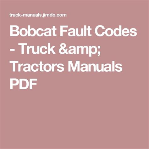 First check the fuses and swap the brake relay with a known working relay. . Bobcat error code m0117